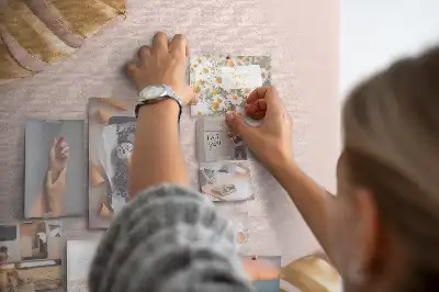Tableau affichage liège Feuilles dorées