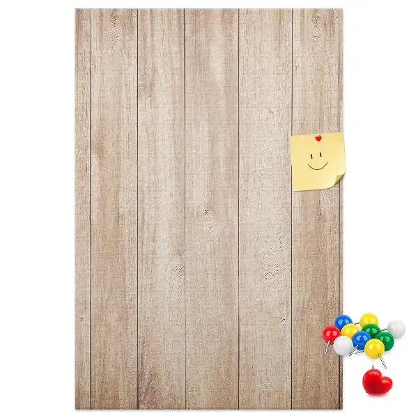 Image tableau en liège Planches de bois clair