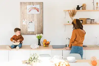 Image tableau en liège Planches de bois clair