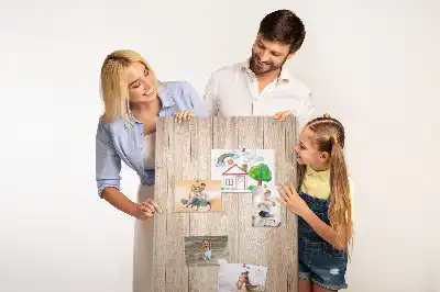 Image tableau en liège Planches de bois clair