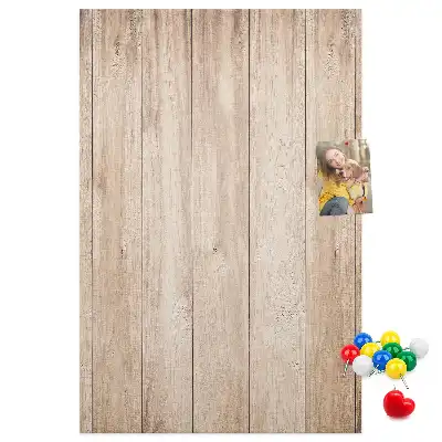 Image tableau en liège Planches de bois clair