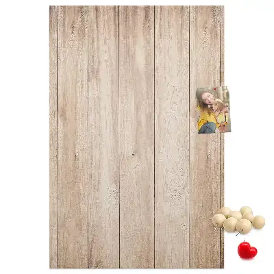 Image tableau en liège Planches de bois clair
