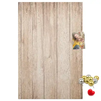Image tableau en liège Planches de bois clair