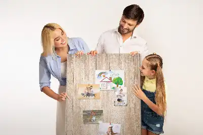 Image tableau en liège Planches de bois clair