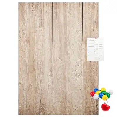 Image tableau en liège Planches de bois clair