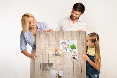 Image tableau en liège Planches de bois clair