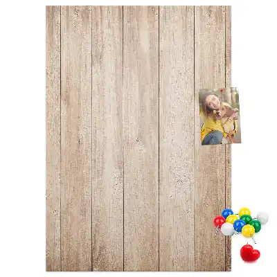 Image tableau en liège Planches de bois clair