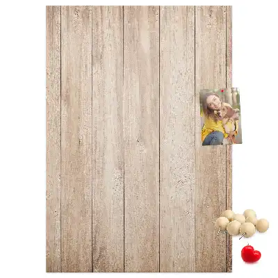 Image tableau en liège Planches de bois clair