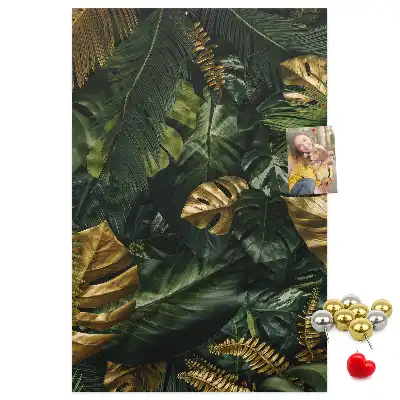 Tableau affichage liège Feuilles tropicales