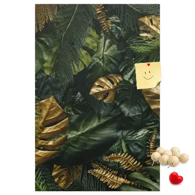 Tableau affichage liège Feuilles tropicales