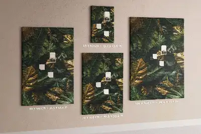 Tableau affichage liège Feuilles tropicales