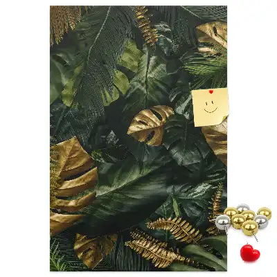 Tableau affichage liège Feuilles tropicales