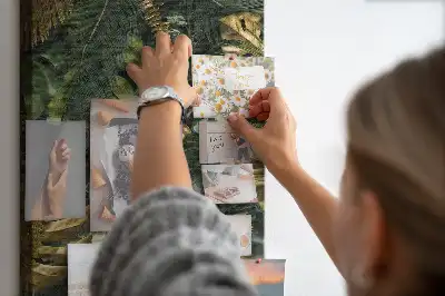 Tableau affichage liège Feuilles tropicales