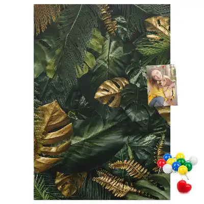 Tableau affichage liège Feuilles tropicales