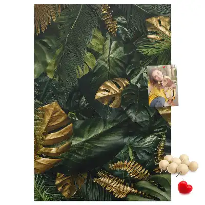 Tableau affichage liège Feuilles tropicales