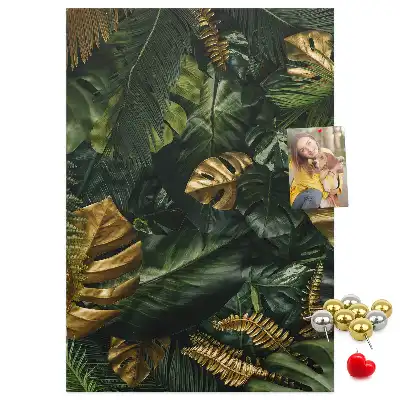 Tableau affichage liège Feuilles tropicales