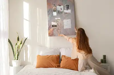 Tableau de liège décoratif Motif marbre classique