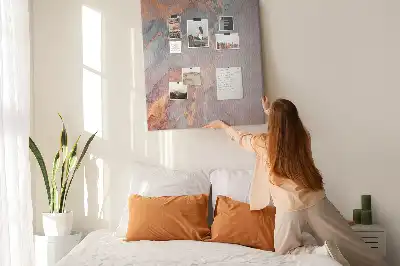 Tableau de liège décoratif Motif marbre classique