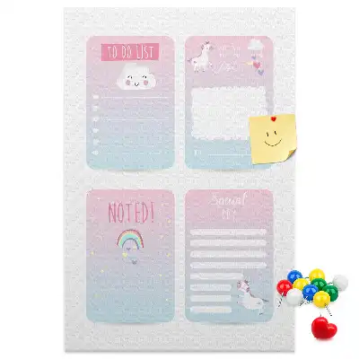 Tableau affichage liège Planificateur licorne