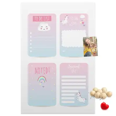 Tableau affichage liège Planificateur licorne