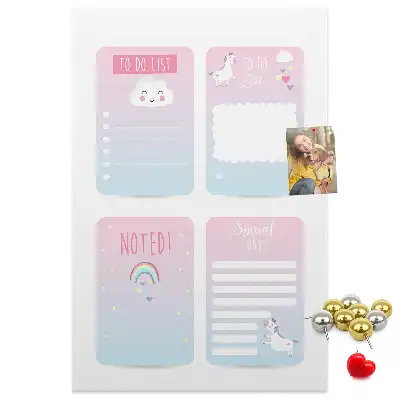 Tableau affichage liège Planificateur licorne