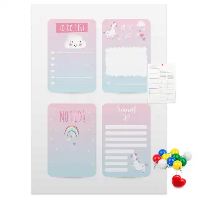 Tableau affichage liège Planificateur licorne