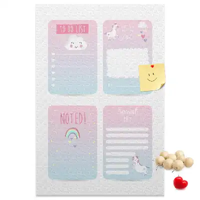 Tableau affichage liège Planificateur licorne