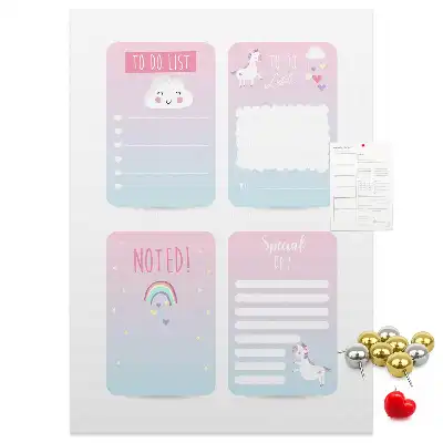 Tableau affichage liège Planificateur licorne