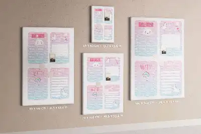 Tableau affichage liège Planificateur licorne