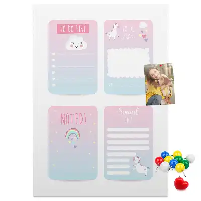 Tableau affichage liège Planificateur licorne