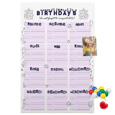 Tableau affichage liège Organisateur de fête d'anniversaire