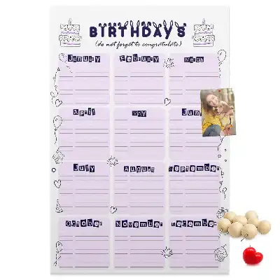 Tableau affichage liège Organisateur de fête d'anniversaire