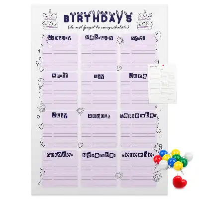 Tableau affichage liège Organisateur de fête d'anniversaire