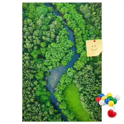 Tableau en liège Ruisseau forestier