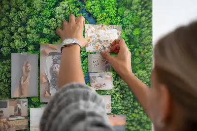 Image tableau en liège Ruisseau forestier