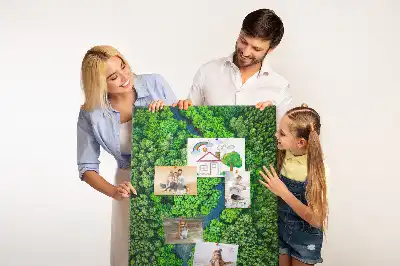 Image tableau en liège Ruisseau forestier