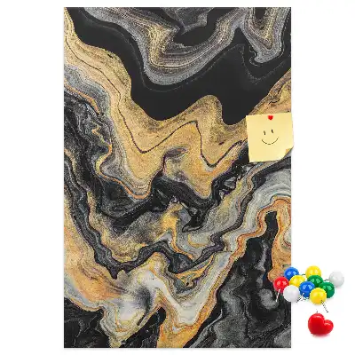 Tableau de liège décoratif avec motif de taches abstraites artistiques