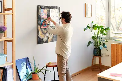 Tableau de liège décoratif Taches abstraites artistiques