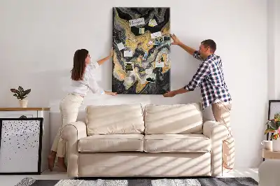 Tableau de liège décoratif Taches abstraites artistiques