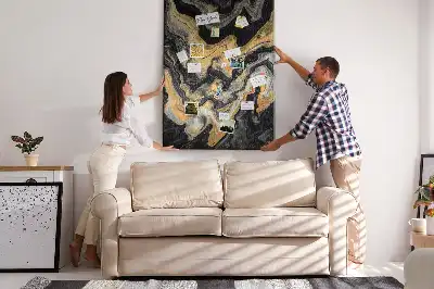 Tableau de liège décoratif Taches abstraites artistiques
