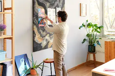 Tableau de liège décoratif Taches abstraites artistiques
