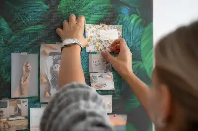 Image tableau en liège Grandes feuilles tropicales