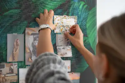 Image tableau en liège Grandes feuilles tropicales