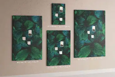 Image tableau en liège Grandes feuilles tropicales