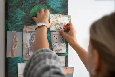 Image tableau en liège Grandes feuilles tropicales