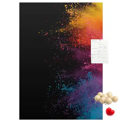 Tableau de liège décoratif Poudre colorée
