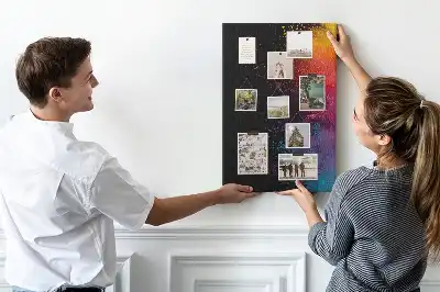 Tableau de liège décoratif Poudre colorée