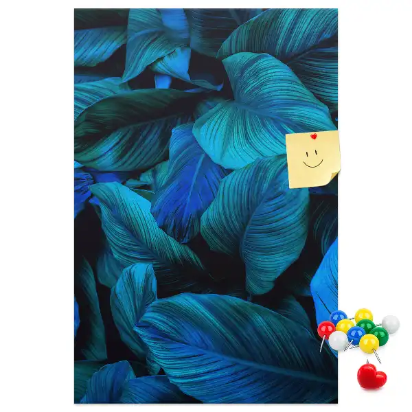 Tableau affichage liège Feuilles tropicales