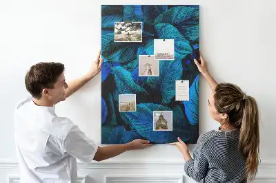 Tableau affichage liège Feuilles tropicales