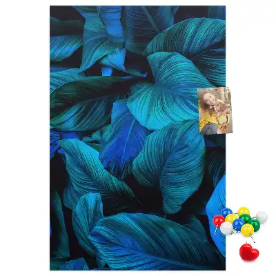 Tableau affichage liège Feuilles tropicales